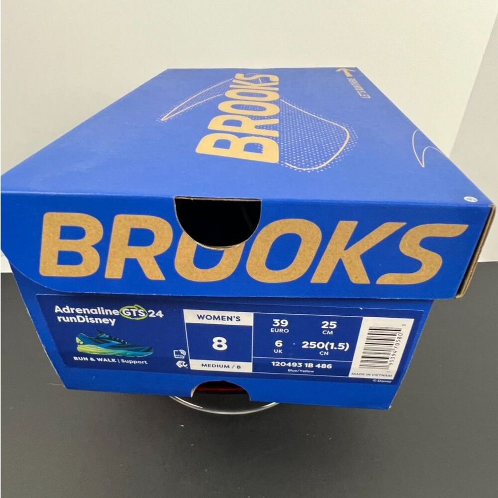 Brooks Adrenaline GTS 24 runDisney Mickey Mouse Women’s Size 8 NIB 1204931B486 - Picture 10 of 10